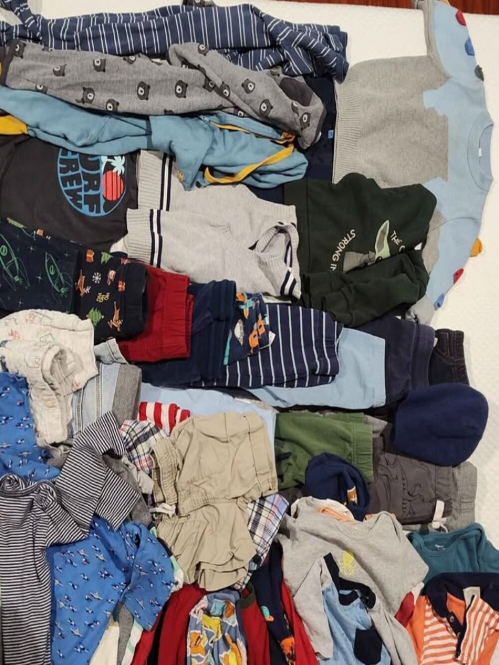 55pcs Toddler Boy Clothing Bundle set 24m/2t